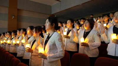 [경기일보]재능대학교 간호학과, 나이팅게일 선서식 통해 봉사‧헌신 다짐