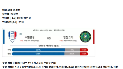 11월 03일 K리그2 4경기