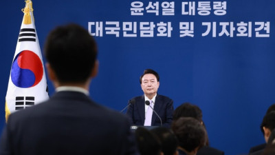 [조선일보]﻿尹, ‘韓 갈등설’에 “일 열심히 같이 하다 보면 관계 좋아질 거라 생각”