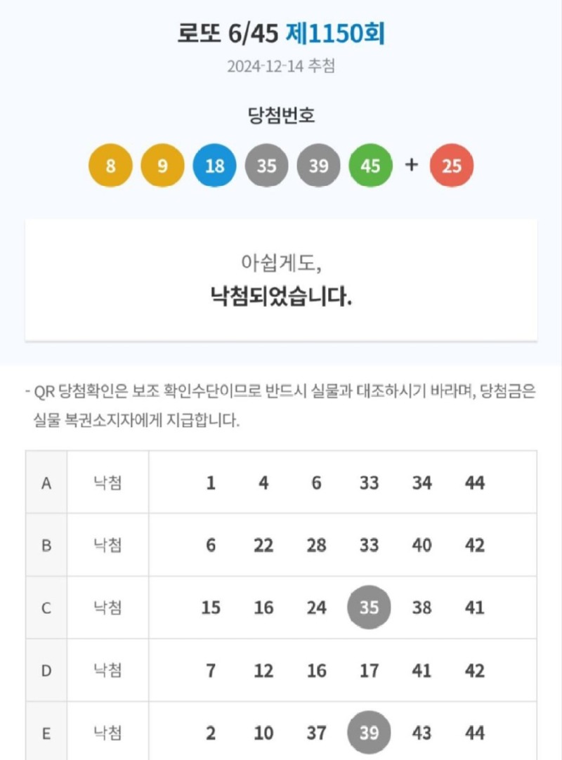 로또복권 후기 - 진짜 처참하네요 ㅋㅋ 내인생같네...jpg