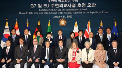 [시사저널]우원식, G7·EU 주한외교사절에 '한국은 안전' 국제사회에 알려달라